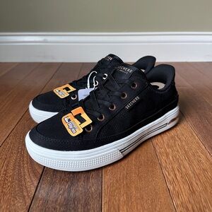 Woman's Shoes SKECHERS Arch Fit Arcade-See Ya There Hands-Free Slip-Ins US 7 BLK